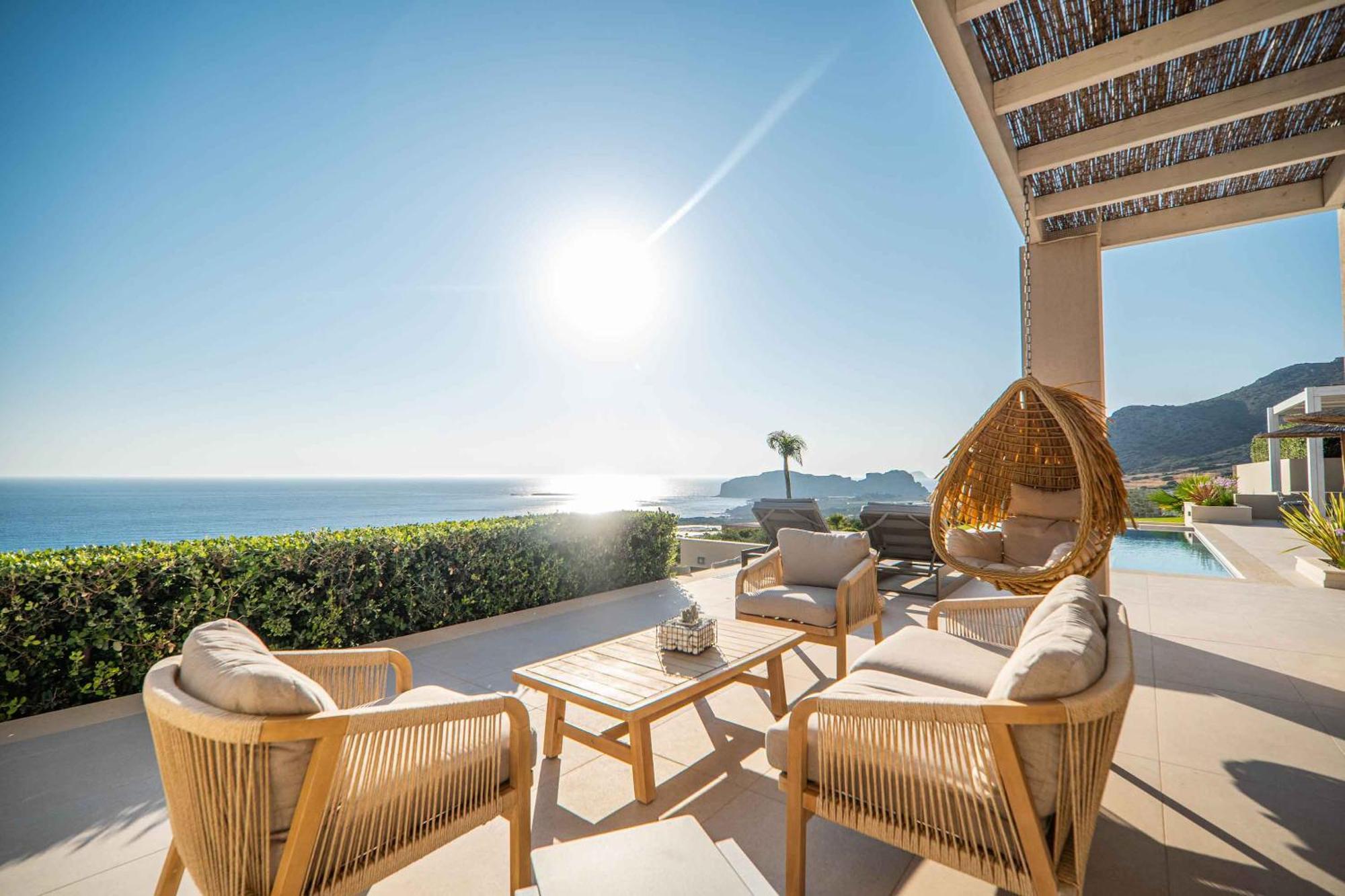 Cielo E Mare Villas I "Free" Heated Pools & Seaview Falasarna Exterior foto